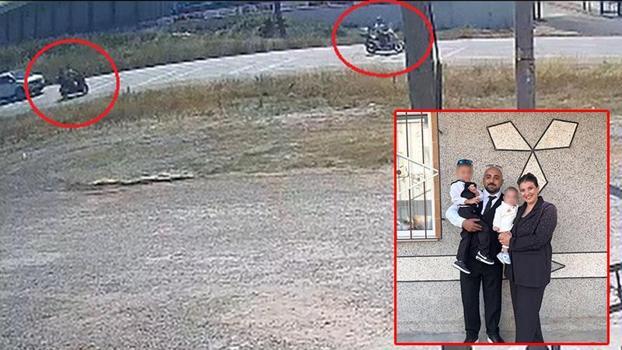 İki motosikletin çarpıştığı kaza kamerada; sürücü ile eşi öldü, oğulları ağır yaralandı