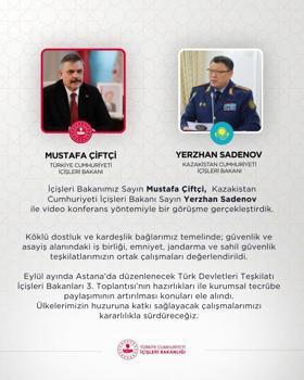 Bakan Çiftçi, Kazakistanlı mevkidaşı Sadenov ile görüştü