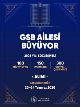 Gençlik ve Spor Bakanlığı 550 personel alımı yapacak