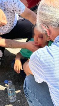 Belediye otobüsünün çarptığı 7 yaşındaki çocuk yaralandı