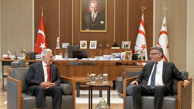 KKTC Cumhurbaşkanı Erhürman, TDT Aksakallar Konseyi Başkanı Yıldırım'ı kabul etti