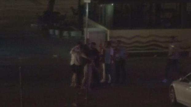 Silivri'de eğlence kulübü çıkışında kadınların kavgası kamerada