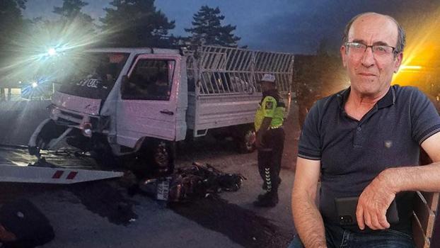 Kamyonet ile çarpışan motosiklet sürücüsü yaşamını yitirdi