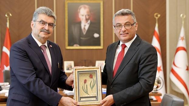 KKTC Cumhurbaşkanı Erhürman, Türkiye-KKTC Parlamentolar Arası Dostluk Grubu Başkanı ve beraberindeki heyeti kabul etti