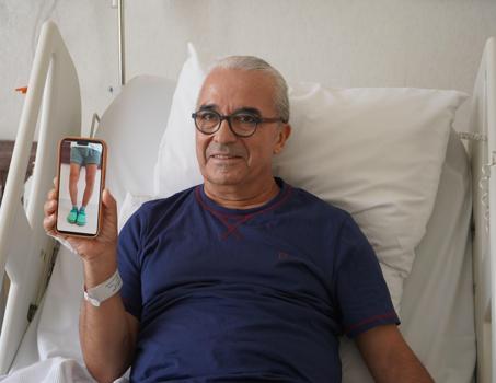 Sanatçı Sabri Özmener, ağrılarından yapay zeka destekli tedaviyle kurtuldu