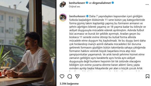 Benhur Keser, Kayserispor ile anlaştığını duyurdu