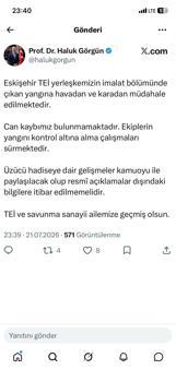 Eskişehir’de TEI yerleşkesinde yangın (2)
