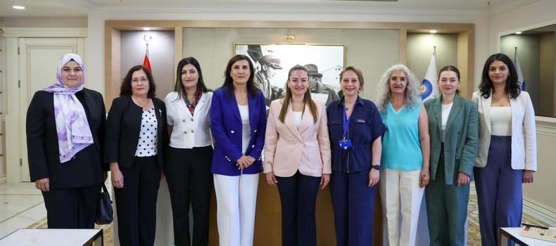 Başkan Vekili Özdemir’e Kadın Dostu Kentler III Programı heyetinden ziyaret