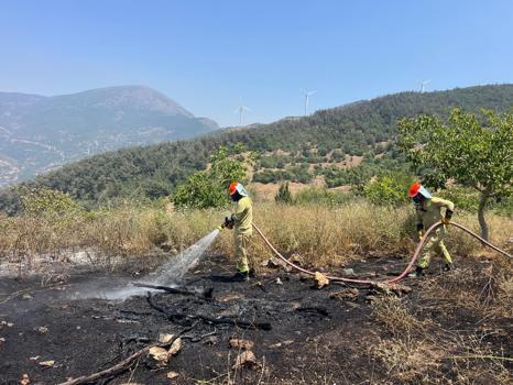 Bahçe'de 2 hektarlık alanda etkili olan yangın söndürüldü