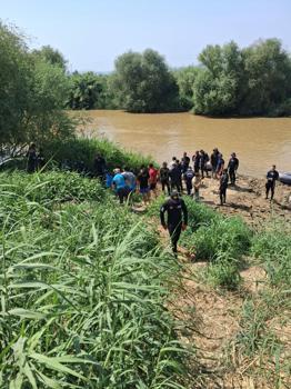 Eda ve Şahin'in nehirde akıntıya kapıldıkları anlar kamerada (2)