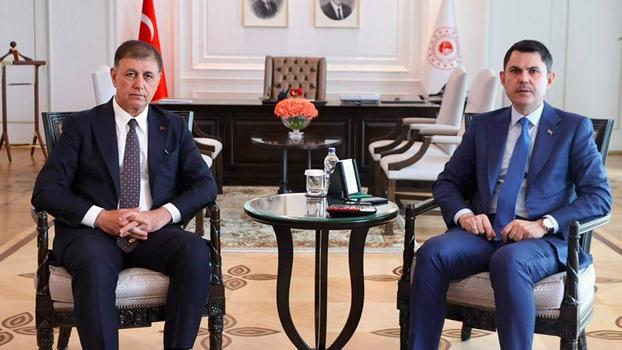 Bakan Kurum, İzmir Büyükşehir Belediye Başkanı Tugay'ı kabul etti