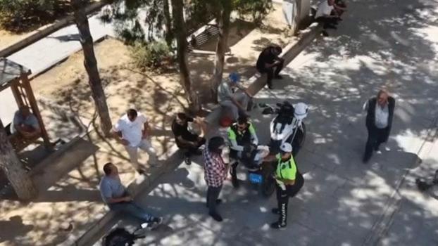 Kırıkkale’de dron destekli trafik denetimi