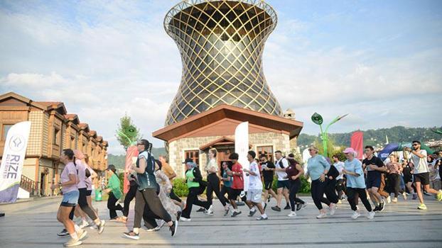 Rize'de Kaçkar by UTMB öncesi 5 kilometrelik topluluk koşusu