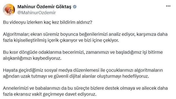 Bakan Göktaş: Çocuklarımıza güvenli dijital alanlar oluşturmayı hedefliyoruz