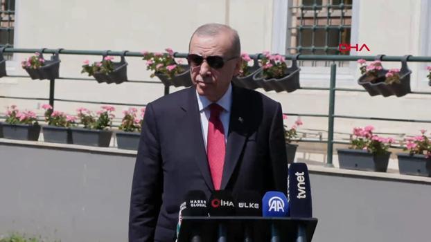Cumhurbaşkanı Recep Tayyip Erdoğan, cuma namazı sonrasında açıklamalarda bulundu
