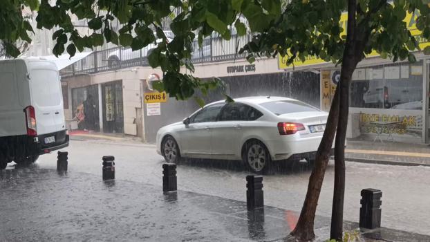 ‘Turuncu kod' uyarısı yapılan Amasya’da sağanak etkili oldu