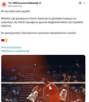 Mehmetçikten, 'Filenin Sultanları'na tebrik mesajı