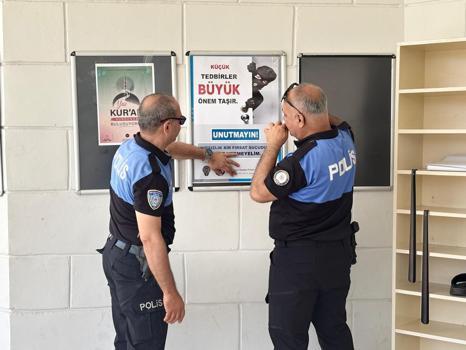 Polisten dolandırıcılık ve hırsızlığa karşı farkındalık çalışması