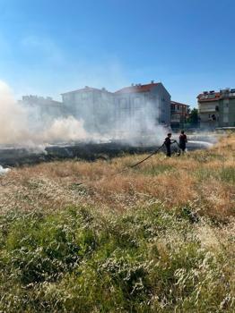 Arazi yangınlarında 19 dekar zarar gördü
