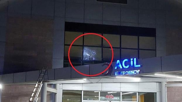 Samsun Ruh Sağlığı ve Hastalıkları Hastanesi’nin camına mermi isabet etti