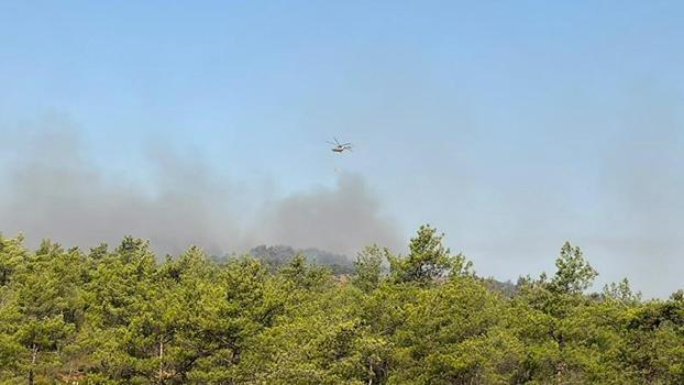 Fethiye'deki orman yangınının enerjisi düşürüldü