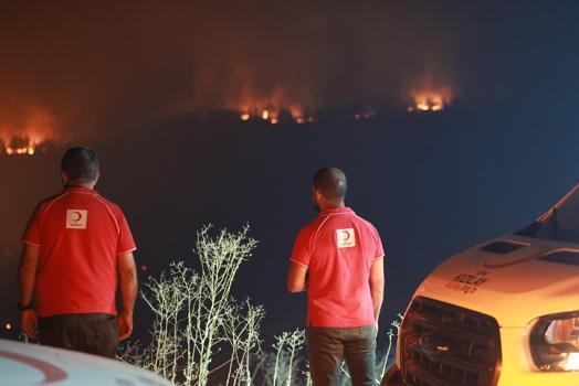Türk Kızılay, orman yangınlarında 26 noktada sahada