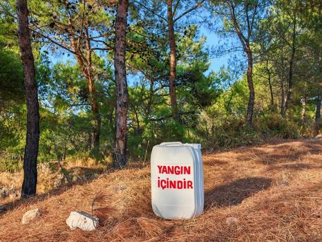 Ayvalık'ta orman yangınlarına karşı 'su bidonlu' önlem