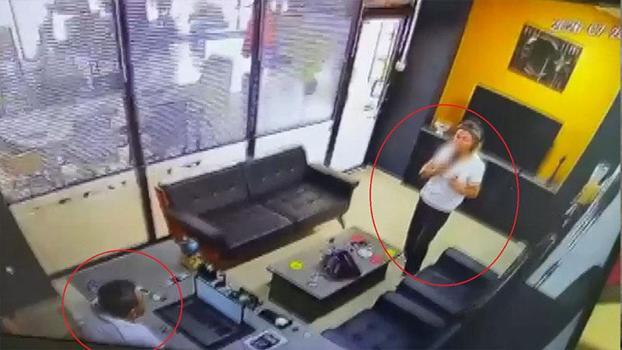 Emlakçıyı öldürüp, kendini vurduğu olayın görüntüsü ortaya çıktı