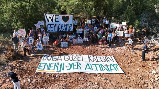 Geyikbayırı'ndaki GES enerji nakil hattı için güzergah talebi