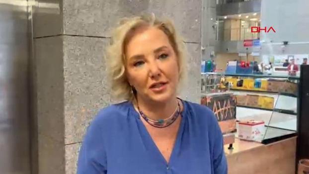 Berna Laçin ifade vermek için adliyeye geldi