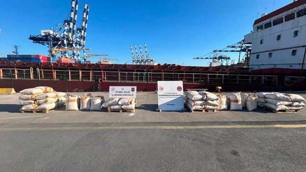 Ambarlı Limanı'nda 3 ton uyuşturucu madde ele geçirildi