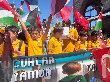 Edirne’de çocuklardan ‘Gazze’ye destek’ açıklaması