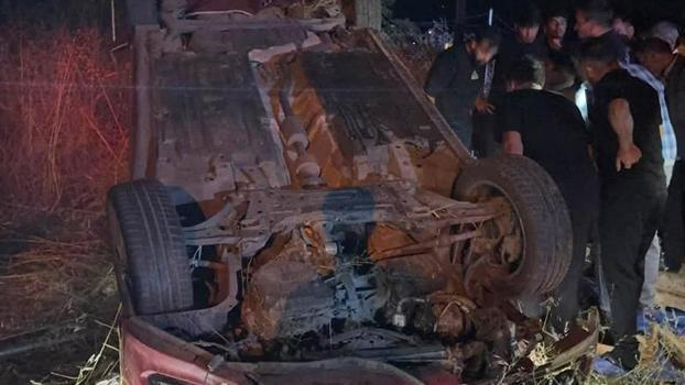 Bursa'da otomobil şarampole yuvarlandı: 3 yaralı