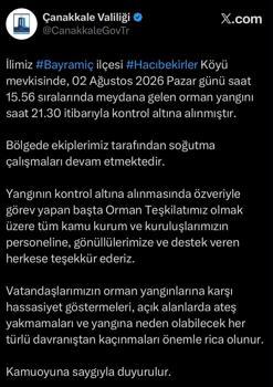 Çanakkale Orman yangını (4)