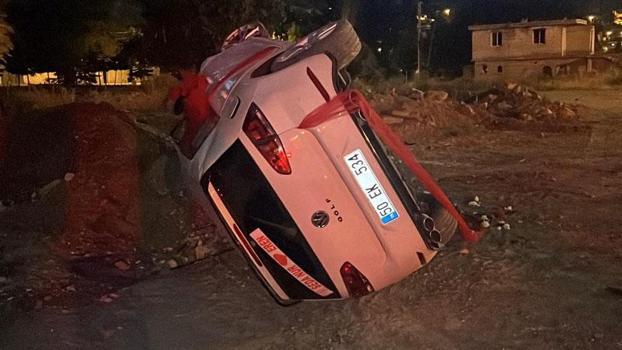 Nevşehir’de gelin arabası takla attı; gelin ve damat yaralandı