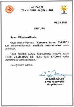 'Terörsüz Türkiye' süreci kapsamında hazırlanan 'çerçeve yasa' imzaya açıldı