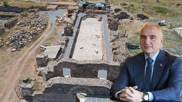 Bakan Ersoy: Tralleis'te 2 bin yıllık antik havuz gün yüzüne çıkarıldı