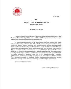 Özgür Özel'in dokunulmazlığının kaldırılması için hazırlanan fezleke Adalet Bakanlığı’na gönderildi