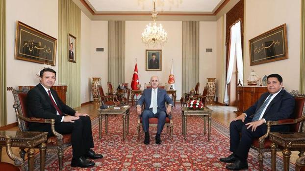 TBMM Başkanı Kurtulmuş, Saadet Partisi Genel Başkanı Arıkan'ı kabul etti