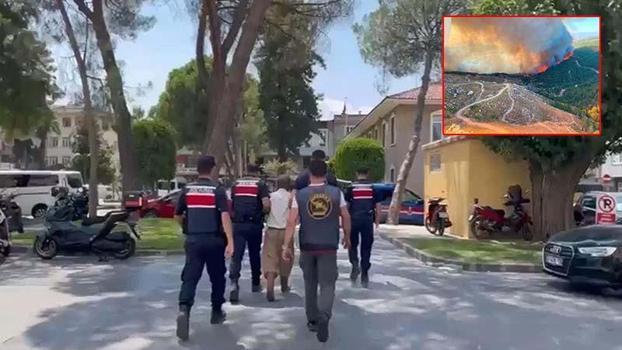 Çine'deki orman yangınında koca tutuklandı, eşi serbest