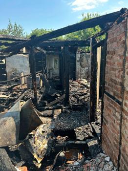 Bafra'da ev yangını; ev ve traktör kullanılmaz hale geldi