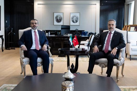 Bakan Fidan, Suriye Dışişleri Bakanı Şeybani ile görüştü