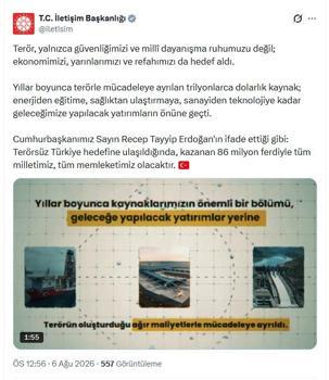 İletişim Başkanlığı: Terörsüz Türkiye ile kazanan 86 milyon olacak