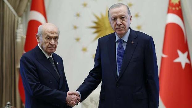 Cumhurbaşkanı Erdoğan, Bahçeli'yi kabul etti