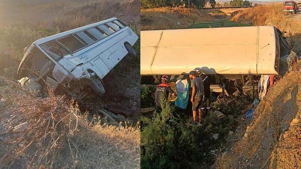 Cezayir'de yolcu otobüsü devrildi: 6 ölü, 22 yaralı