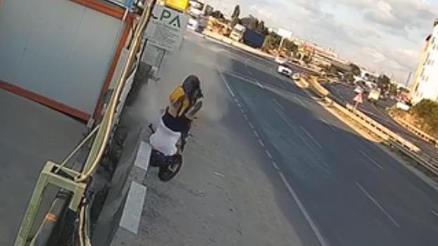 Yeni aldığı motosikletle kaza yapan Utku öldü; o anlar kamerada