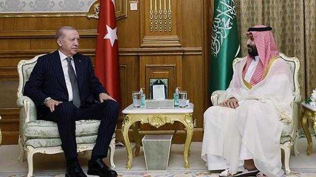 Cumhurbaşkanı Erdoğan, Suudi Arabistan Veliaht Prensi Muhammed Bin Selman ile görüştü
