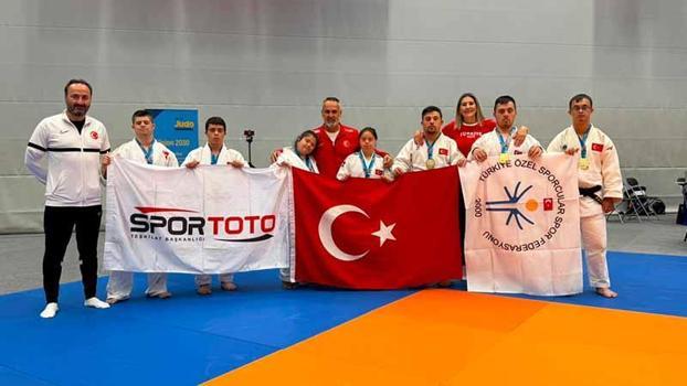 Özel Sporcular Down Judo Milli Takımı, İsveç'te 7 madalya kazandı