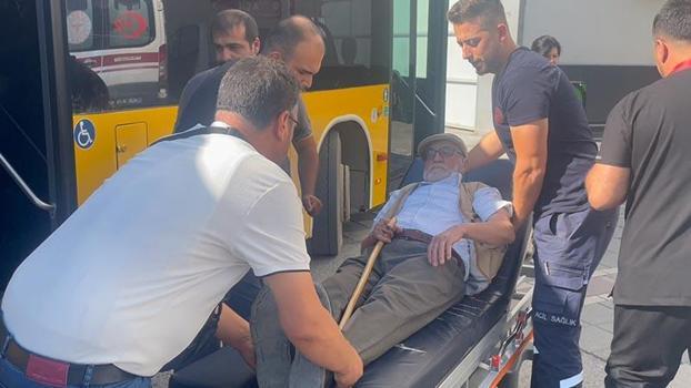 Otobüste fenalaşan yolcuyu şoför hastaneye yetiştirdi
