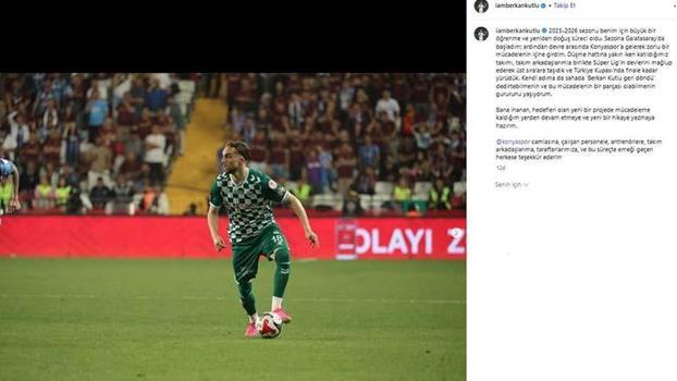 Berkan Kutlu Konyaspor'a veda etti